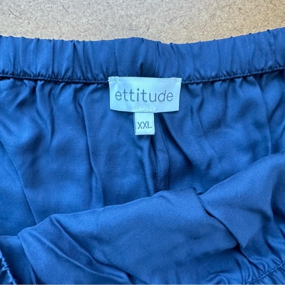 Ettitude Sateen PJ Shorties in Ocean XXL - Picture 5 of 7